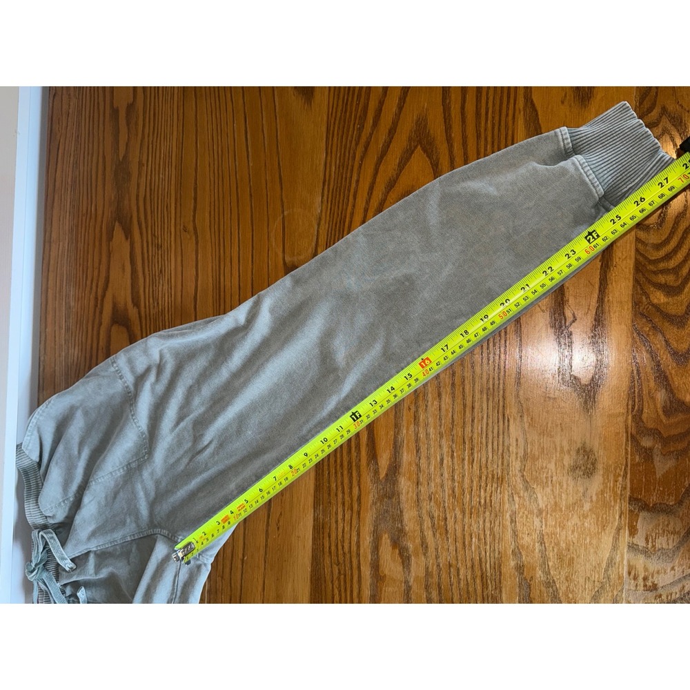Jane + Delancey Sage Green Mineral Wash Joggers Womens Medium Drawstring Pockets - Picture 6 of 8